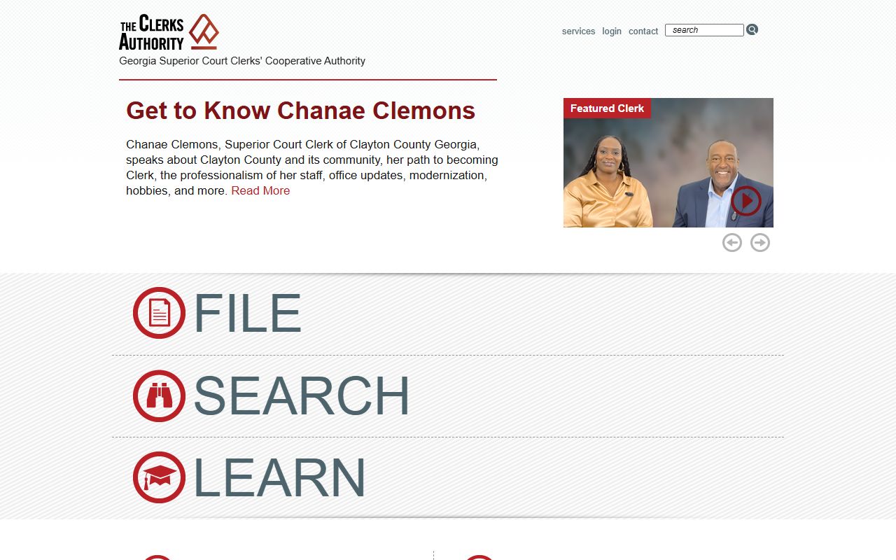 Sumter County Clerk records GSCCCA homepage