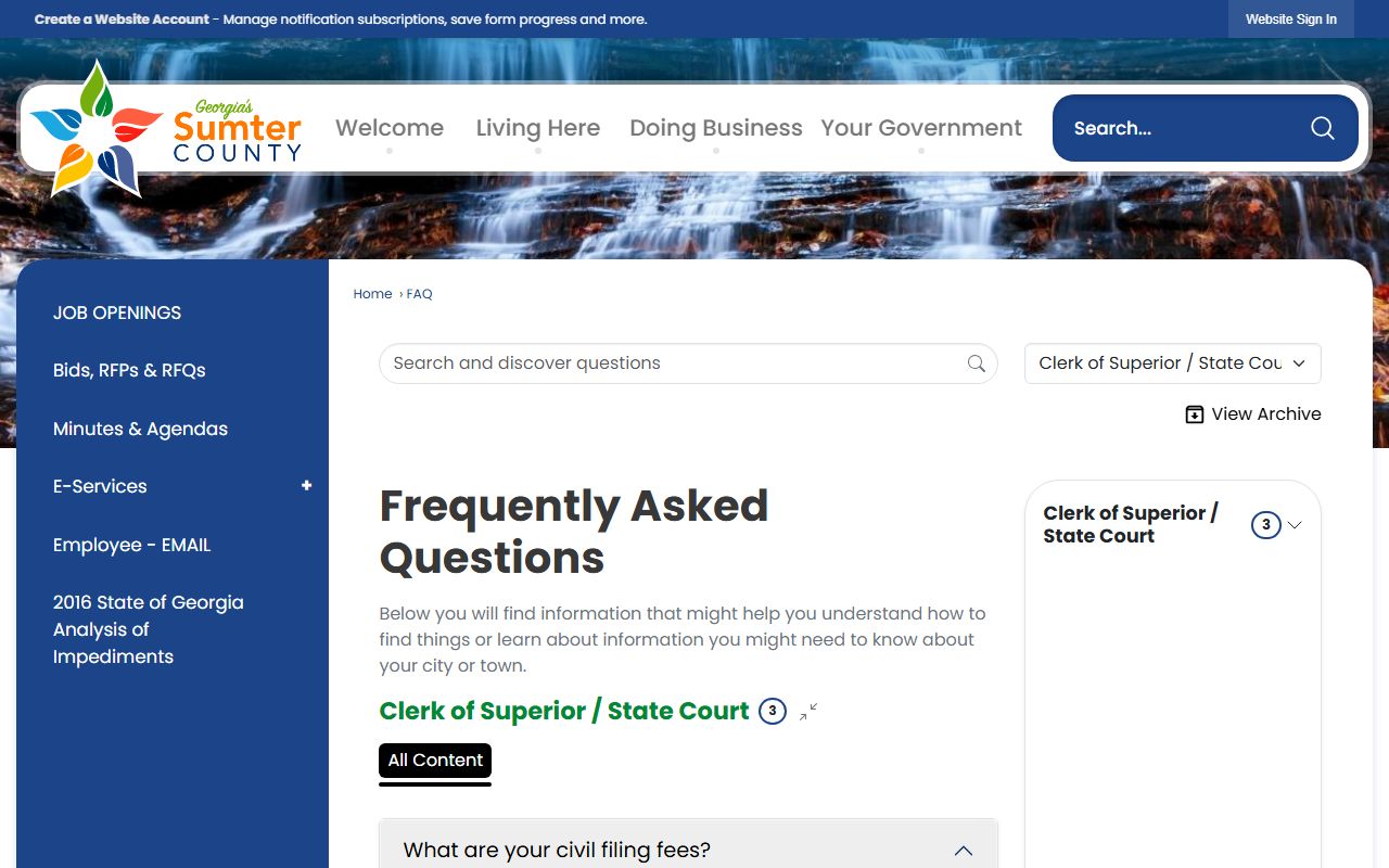 Sumter County Clerk records copy and recording fees