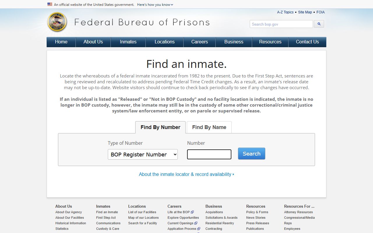 Sumter County Superior Court records Federal Bureau of Prisons inmate locator